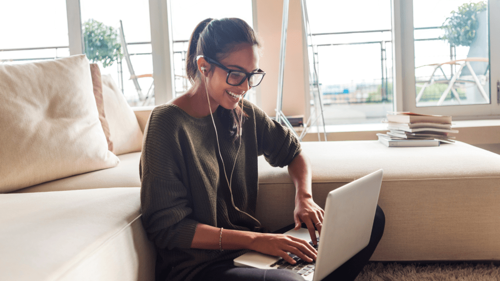 Student Studying at Home