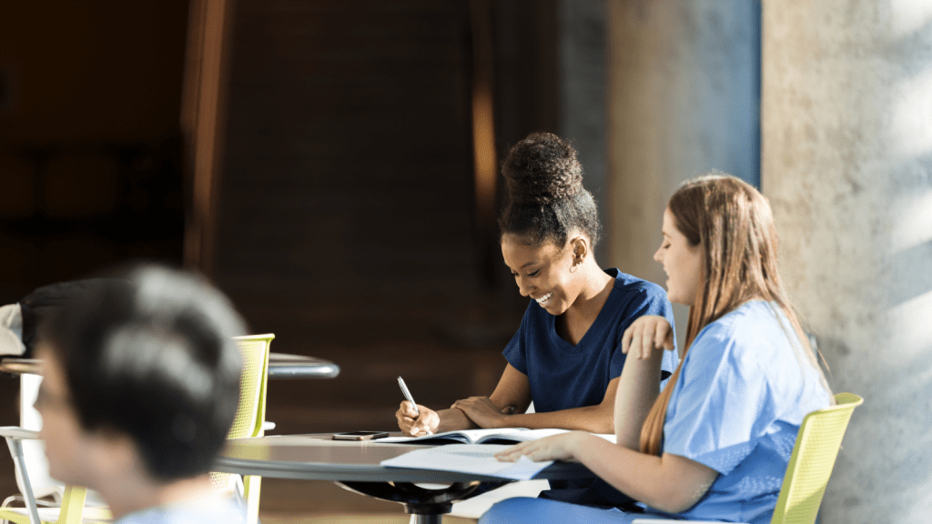 Students Studying Busy